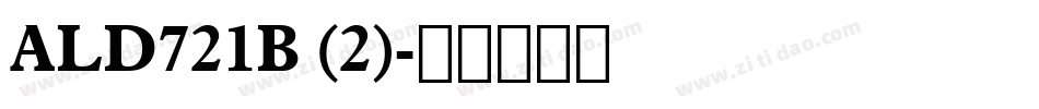 ALD721B (2)字体转换